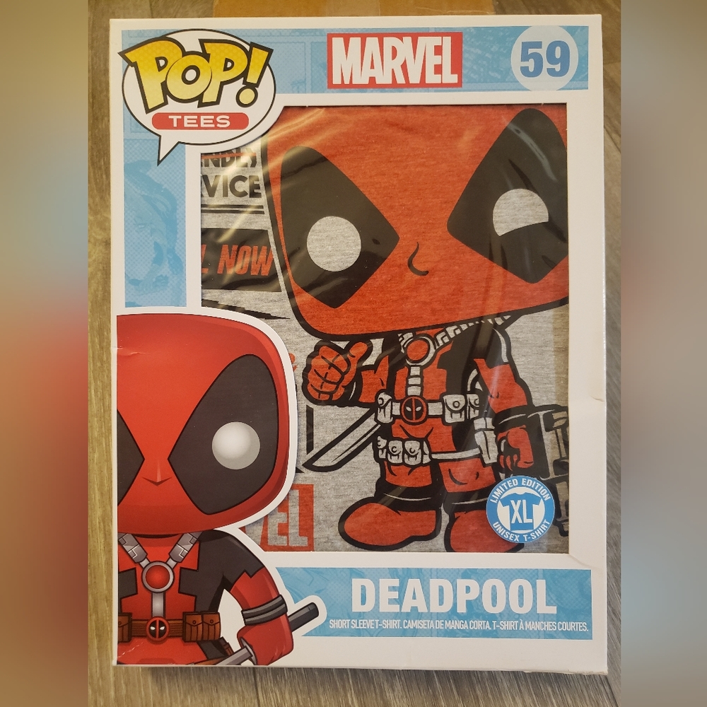 Funko pop tees Marvel Deadpool shirt 59, XL